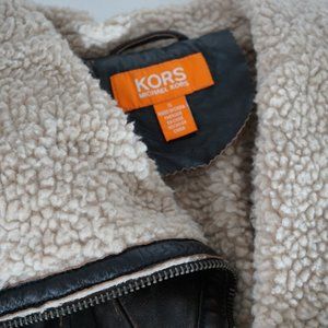 Brown leather jacket